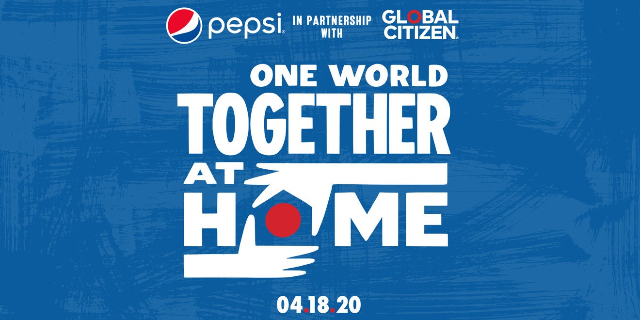 Pepsi teaming up with Global Citizen teams for a virtual concert to help people impacted by Covid-19…