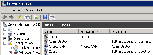 Create a new admin